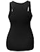 MBE Women's Plus Size Racer Back Sleeveless Scoop Neck Tank Tops