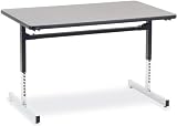 48in x 30in Adjustable Height Computer Table
