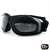 Bobster Action Eyewear Touring 2 Goggle, Black Frame, Smoked Anti-Fog Lens by Bobster