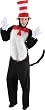 Lets Party By Elope Dr. Seuss The Cat in the Hat - The Cat in the Hat Deluxe Adult Costume / Black - Size S/M (6-8)