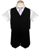 New Baby and Toddler Boy Summer Suit Black Short Set