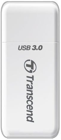 Transcend RDF5 USB 3.0 SDHC / SDXC / microSDHC/SDXC Memory Card Reader - White