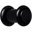 2 Gauge Black Acrylic Plug