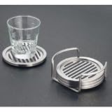 Coaster - Set of 4 (Stainless Steel) (1/2