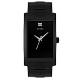 GUESS? Men's 10610G Black Stainless Steel Diamond Watch