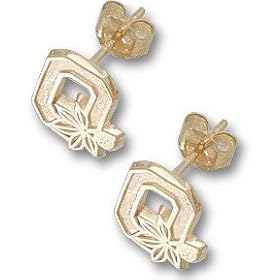 Ohio State 10KT Block O 3 8 Earrings