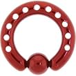 6 Gauge INDUSTRIAL PUNCHED Red TITANIUM BCR