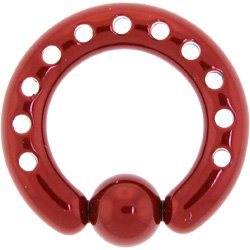 6 Gauge Industrial Punched Red Titanium Bcr