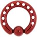 6 Gauge Industrial Punched Red Titanium Bcr