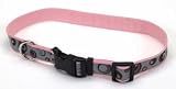 Lazer Brite Adj Reflect Collar Lg 1 Pink With Dots