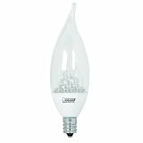 Feit Electric BPCFC/LED/6 18-LED 120-Volt Accent Clear Bent Tip, Candelabra Base, 6-Pack