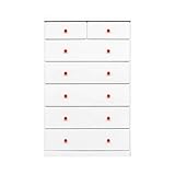 アルファタカバ ベビータンスツマミチョイスシリーズ アリオ 80cm6段 (ガールレッド)