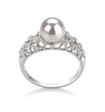 Laura White 7-8mm AAA Japanese Akoya 14 Karat Gold Pearl Ring
