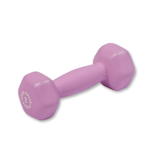 Body-Solid Tools Neoprene Dumbbell for Weight and Aerobic Strength Training, Pilates & Physical Therapy, Hand Weights for Men and Women, Commercial and Home Gym Free Weights Hex End Dumbbells