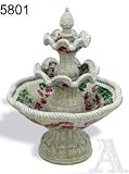 Outdoor Yard Garden 3 Tier Mosaic Tile Water Foutain