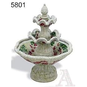 Outdoor Yard Garden 3 Tier Mosaic Tile Water Foutain from Garden Fountains