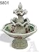 Outdoor Yard Garden 3 Tier Mosaic Tile Water Foutain