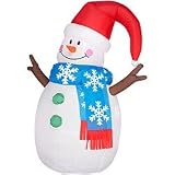 4 FT - Gemmy Christmas Airblown Inflatable - Merry & Bright Chillin Snowman