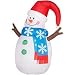 4 FT - Gemmy Christmas Airblown Inflatable - Merry & Bright Chillin Snowman