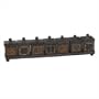 Set of 8 Decorative Boxes on Tray Set in Antique Multicolored Finish