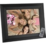 Sunpak 15-Inch Black Wood Digital Photo Frame