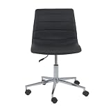 Ashton Office Chair - Black (Black / Chrome) (31"H x 25"W x 25"D)