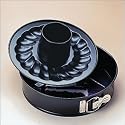 Kaiser Bakeware Classic 10-Inch Springform with Flat and Fluted Bases