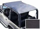 1997-2006 Jeep Wrangler Black Denim Roll Bar Top
