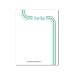 Hello Stripe: Teal - Thank You Cards