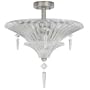 Thomas Lighting M2913-41 Virtue - Two Light Semi-Flush Mount, Satin Pewter Finish with 24% Lead Crystal