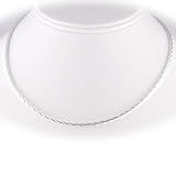 Triple Strands OMEGA 2.3mm Sterling Silver 16 - 18 Inch Nickel Free Chain Necklace Italy