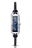 Seksy By Sekonda Ladies Black Leather Strap Fashion Watch 4900.37