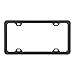 GG Grand General 60415 Black Semi-Gloss Powder Coated License Plate Frame with 4 Holes