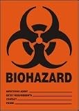 BIOHAZARD INFECTIOUS AGENT___ ENTRY REQUIREMENTS ___ CONTACT ___ PHONE ___ 10 x 7 Adhesive Dura-Vinyl Sign