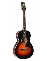 Musical Instruments: The Loar LO-215-SN 0-Style Acoustic Guitar, Sunburst - The Music Link (AXL)