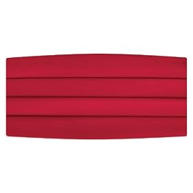 Red Satin Cummerbund