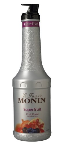 Monin Fruit Puree, Superfruit, 33.8-Ounce Bottles (Pack of 4)