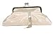 Ivory Bridal Shoes Ivory satin clutch handbag with diamante decoration