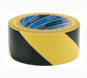 Draper 63382 Absperrband 33 m x 50 mm schwarz/gelb