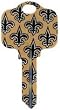 New Orleans Saints Kwikset KW1 House Key