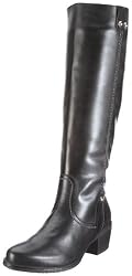 Tamaris Black 1-1-25562-27, Damen Stiefel, Schwarz (BLACK ANTIC 002), EU 40