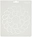 Quilting Creations Feather Circle Quilt Stencil, 6