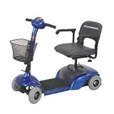 4 Wheel Scooter - Premium Performance and Stability (Blue) (36.2H x 20W x 43D)