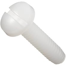 Nylon 6/6 Machine Screw, Binding Head, Slotted Drive