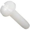 Nylon Machine Screw, Binding Head, Slotted Drive, #4-40, 3/16" Length (Pack of 10)