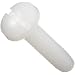 Nylon Machine Screw, Binding Head, Slotted Drive, #4-40, 1/2" Length (Pack of 10)
