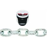 Campbell 0140423 System 3 Grade 30 Low Carbon Steel Proof Coil Chain in Round Pail, Zinc Plated, 1/4