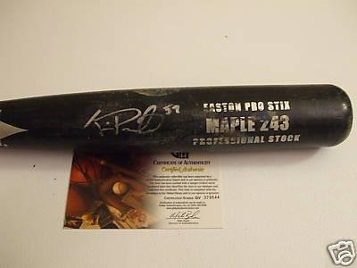 Kevin Pucetas San Francisco Giants Rooki Signed Bat GAI - Autographed MLB Bats