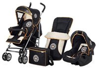 Childrens Toyshop  Toys : Hauck - Speed Sun Plus Travel system set in Star Black