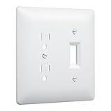 UPC 092326100281 product image for Taymac 2400W Paintable Combo Duplex Toggle Switch Wall Plate, White, 1-Gang | upcitemdb.com